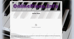 Desktop Screenshot of onlinepiano.info